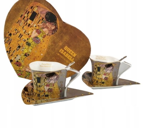 ZESTAW FILIŻANEK 2+2+2 W SERCU KLIMT
