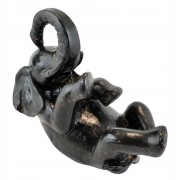 FIGURKA SŁOŃ SŁONIK CZARNY POSTARZANY
