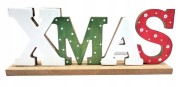 NAPIS DEKORACJA DREWNIANA "XMAS" ŚWIĘTA