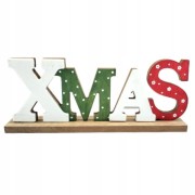 NAPIS DEKORACJA DREWNIANA "XMAS" ŚWIĘTA