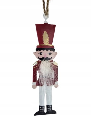 ZAWIESZKA METALOWY ŻOŁNIERZ DZIADEK DO ORZECHÓW