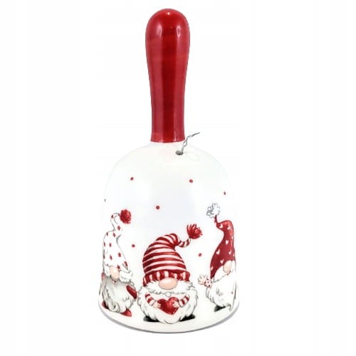CERAMICZNY DZWONEK MIKOŁAJE KRASNALE ŚWIĘTA