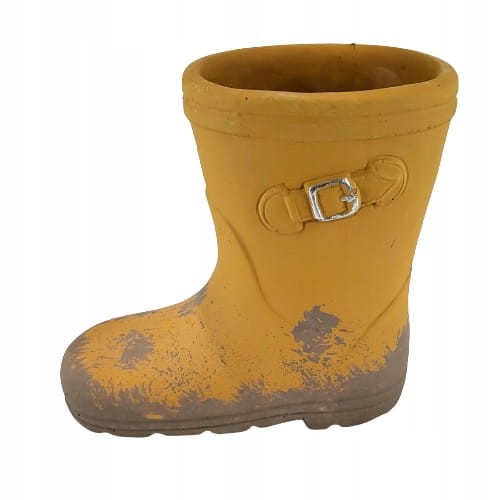 CEMENTOWY BUT KALOSZ W BŁOCIE OSŁONKA DEKORACJA