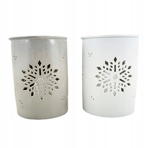 CERAMICZNY KOMINEK ZAPACHOWY NA OLEJKI ŚNIEŻYNKA