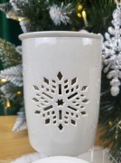CERAMICZNY KOMINEK ZAPACHOWY NA OLEJKI ŚNIEŻYNKA