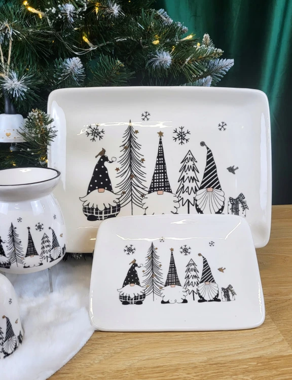 TACA TALERZ PROSTOKĄTNY MIKOŁAJ SKRZAT ŚWIĘTA