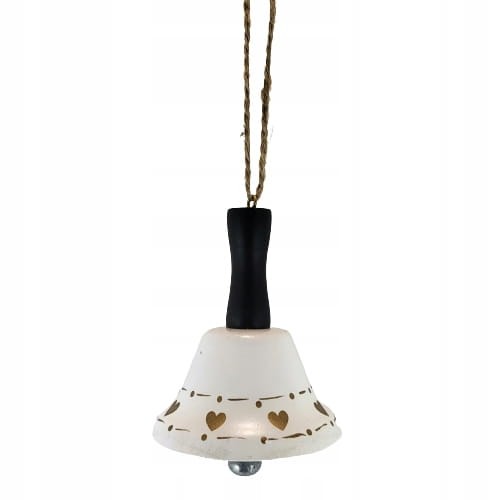 METALOWY DZWON DZWONEK WISZĄCY SERCA