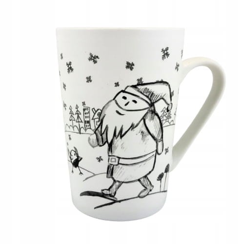 PORCELANOWY KUBEK Z MIKOŁAJEM 435 ML ŚWIĘTA