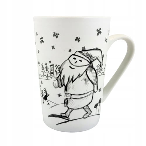 PORCELANOWY KUBEK Z MIKOŁAJEM 435 ML ŚWIĘTA