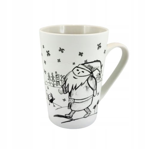 PORCELANOWY KUBEK Z MIKOŁAJEM 435 ML ŚWIĘTA
