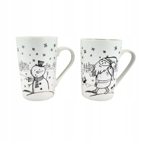 PORCELANOWY KUBEK Z MIKOŁAJEM 435 ML ŚWIĘTA