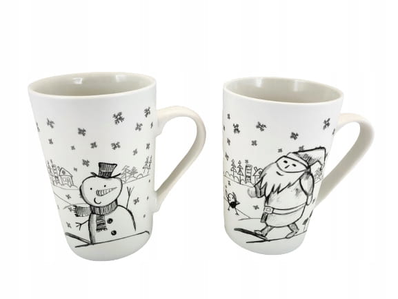 PORCELANOWY KUBEK Z MIKOŁAJEM 435 ML ŚWIĘTA