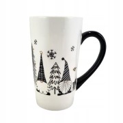 CERAMICZNY KUBEK ŚWIĄTECZNY Z MIKOŁAJEM KRASNALEM