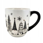 CERAMICZNY KUBEK ŚWIĄTECZNY Z MIKOŁAJEM KRASNALEM