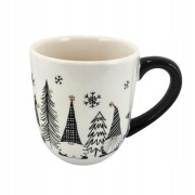 CERAMICZNY KUBEK ŚWIĄTECZNY Z MIKOŁAJEM KRASNALEM