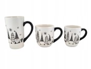 CERAMICZNY KUBEK ŚWIĄTECZNY Z MIKOŁAJEM KRASNALEM