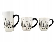 CERAMICZNY KUBEK ŚWIĄTECZNY Z MIKOŁAJEM KRASNALEM