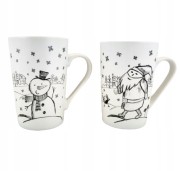 PORCELANOWY KUBEK Z BAŁWANEM 435 ML ŚWIĘTA