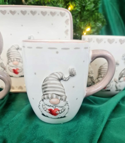 KUBEK Z SZARYM SKRZATEM MIKOŁAJEM 350 ML