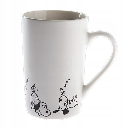 KUBEK PORCELANOWY Z PSAMI PIES  380 ML