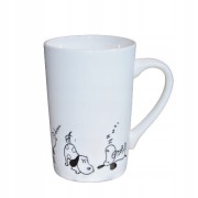 KUBEK PORCELANOWY Z PSAMI PIES  380 ML