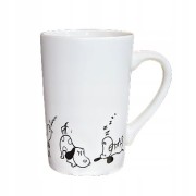 KUBEK PORCELANOWY Z PSAMI PIES  380 ML