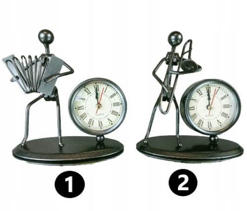 FIGURKA GRAJEK Z ZEGARKIEM 12 CM 2 WZORY