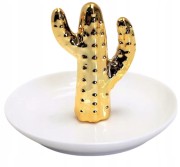 TALERZYK NA BIŻUTERIĘ ZE ZŁOTYM KAKTUSEM