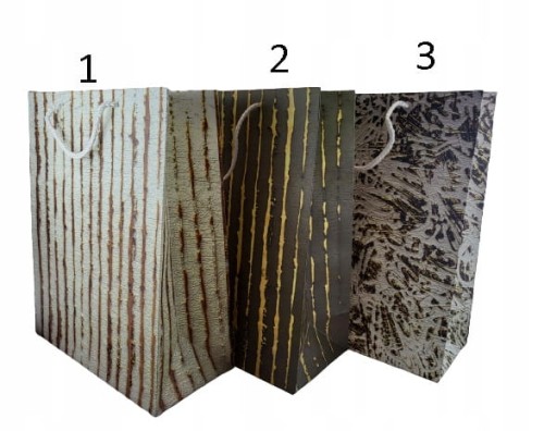 TOREBKA UPOMINKOWA M 32x26x10cm MIX 3 WZORY