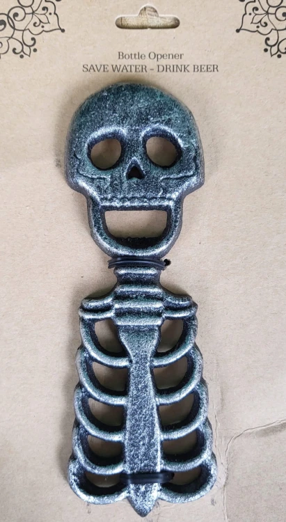 OTWIERACZ Z ŻELIWA DO BUTELEK SZKIELET SREBRNY