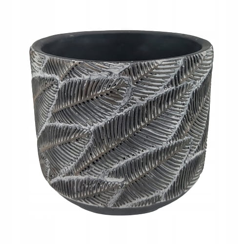 CEMENTOWA OSŁONKA DONICZKA W LIŚCIE 17,5 × 16 × 17,5 cm