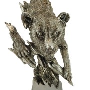 PANTERA PUMA NA PODSTAWIE JASNO ZŁOTA 38,5 CM