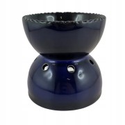 DUŻY GŁĘBOKI KOMINEK CERAMICZNY GRANATOWY GRANAT