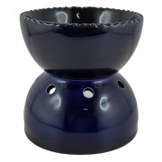 DUŻY GŁĘBOKI KOMINEK CERAMICZNY GRANATOWY GRANAT