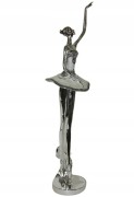 FIGURKA BALETNICA SREBRNO-PERŁOWA 50 CM