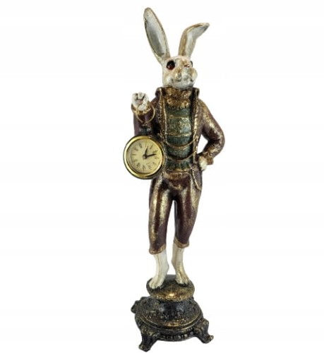 FIGURKA KRÓLIK Z ZEGARKIEM PIERROT