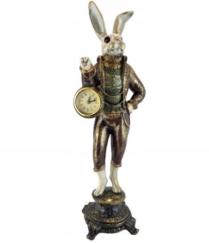 FIGURKA KRÓLIK Z ZEGARKIEM PIERROT