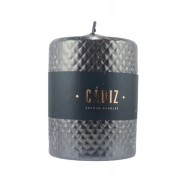 ŚWIECA CADIZ WALEC DUŻY FI9 CZARNY H11CM