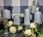 ŚWIECA CADIZ WALEC SREBRNY - SERIA PRODUKTOWA