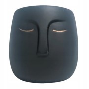 DONICZKA CERAMICZNA TWARZ CZARNA MAT h16,5CM