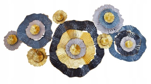 DEKORACJA ŚCIENNA MAXI KWIATY 135,9x68,6x8,3cm