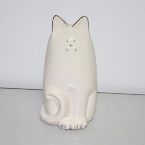 SKARBONKA CERAMICZNA KOT BIAŁY