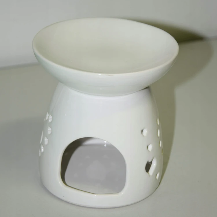 KOMINEK CERAMICZNY BIAŁY PERŁOWY 9X10X9cm