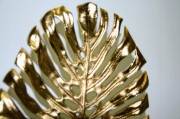 LIŚĆ MONSTERA NA PODSTAWCE ZŁOTY