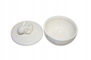 CERAMICZNE PUZDERKO Z KRÓLICZKIEM 9,3X9,3X9CM