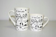 KUBEK CERAMICZNY KOTY PREZENT