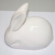 ZAJĄC CERAMICZNY BIAŁY