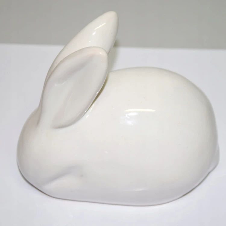 ZAJĄC CERAMICZNY BIAŁY