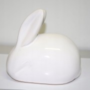 ZAJĄC CERAMICZNY BIAŁY