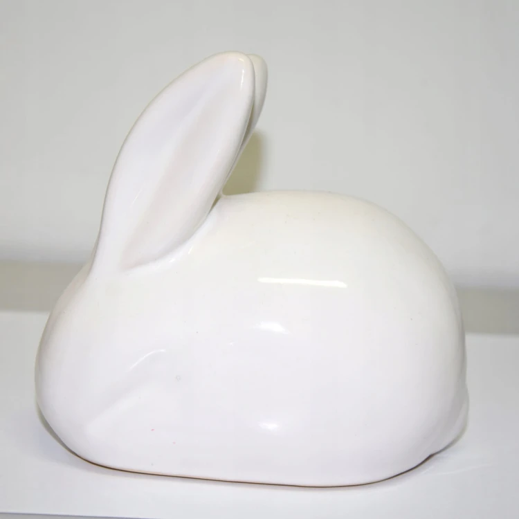 ZAJĄC CERAMICZNY BIAŁY